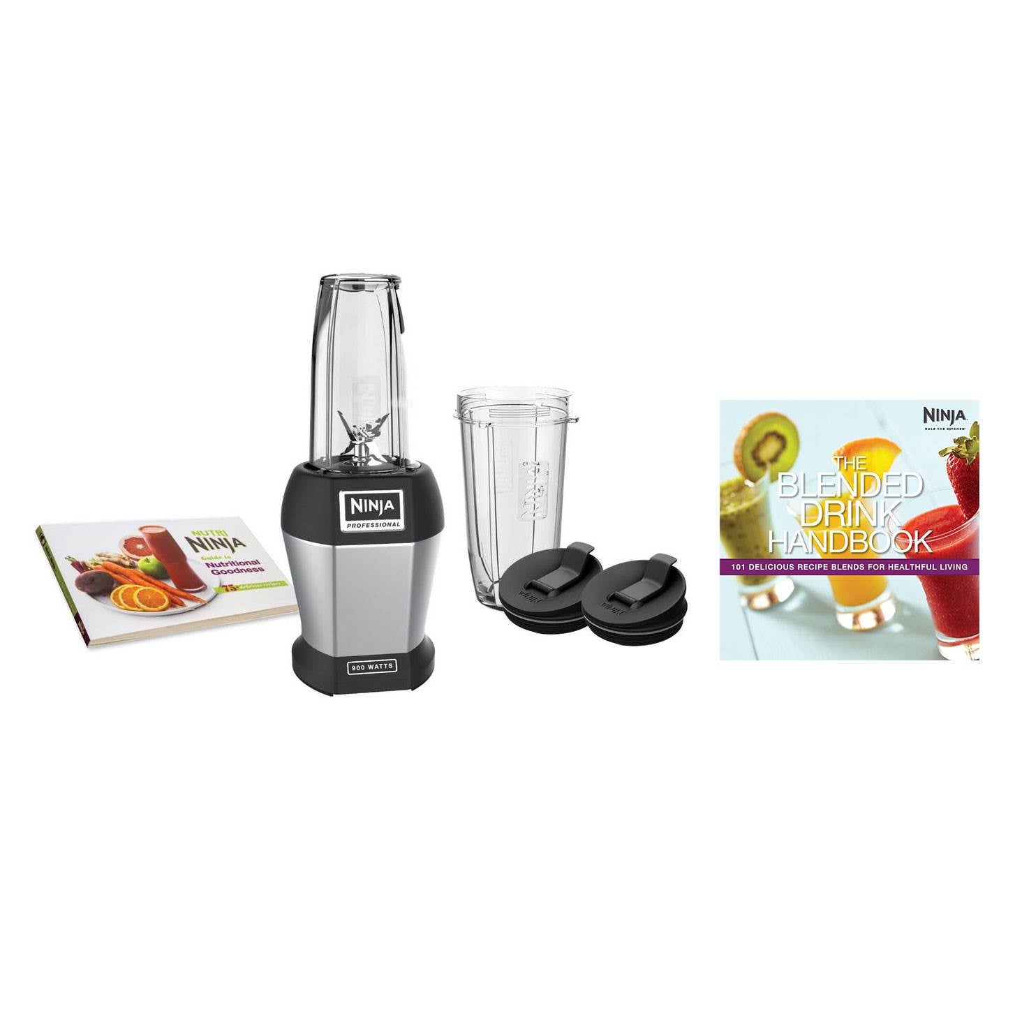 Nutri Ninja BL456 Pro 900 Watt Professional Blender w/ 101 Healthy Recipe Guide