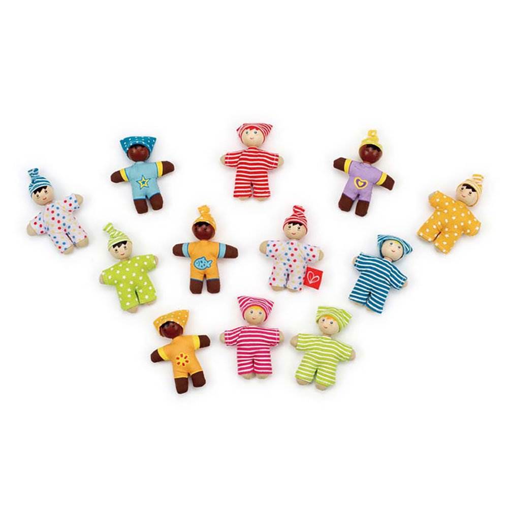 Hape All Season House Kids Toy Wooden Dollhouse w/ Furniture & Doll Toy Set