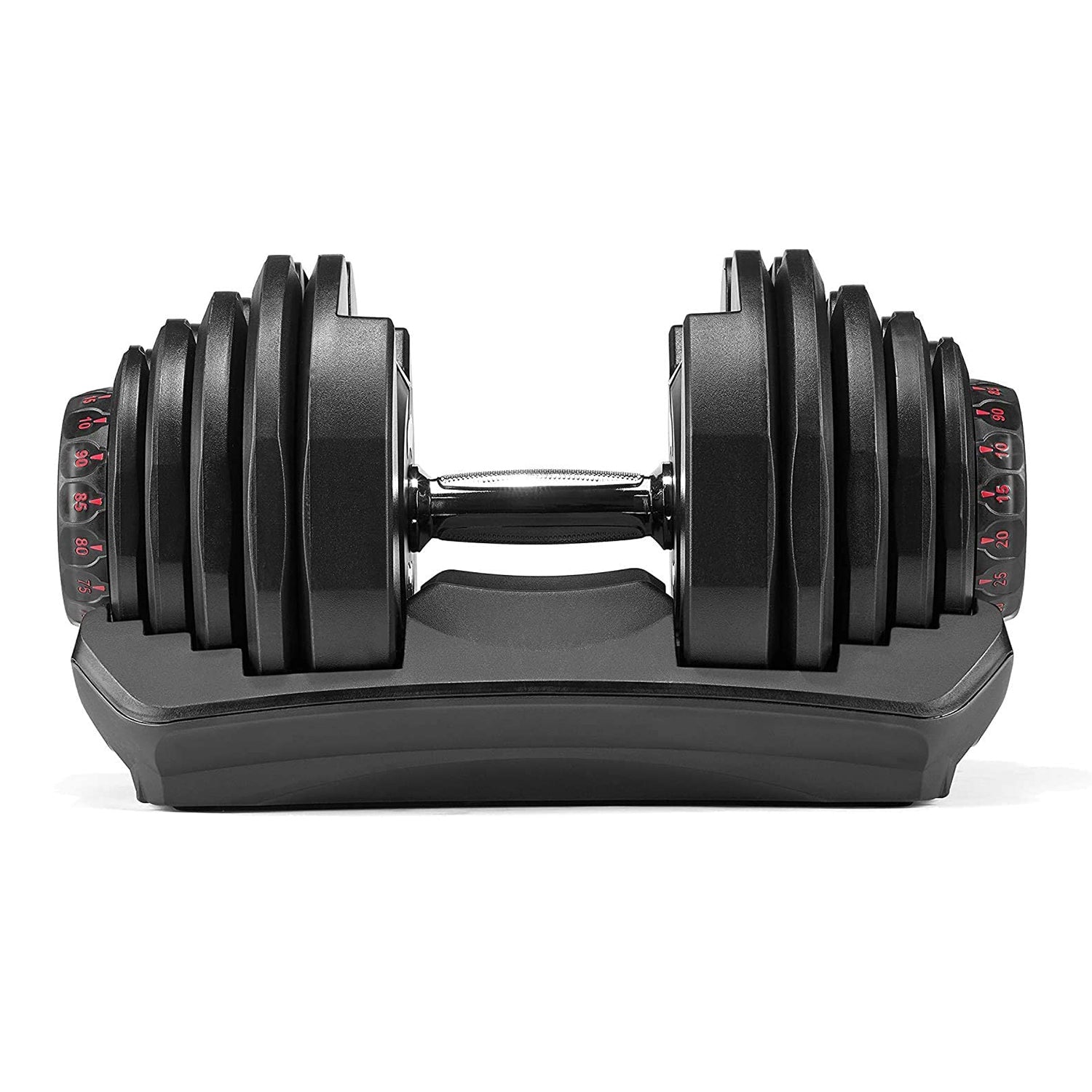 HolaHatha 10 TO 90 Pound Adjustable Dumbbell Home Gym Equipment (2 Pack)