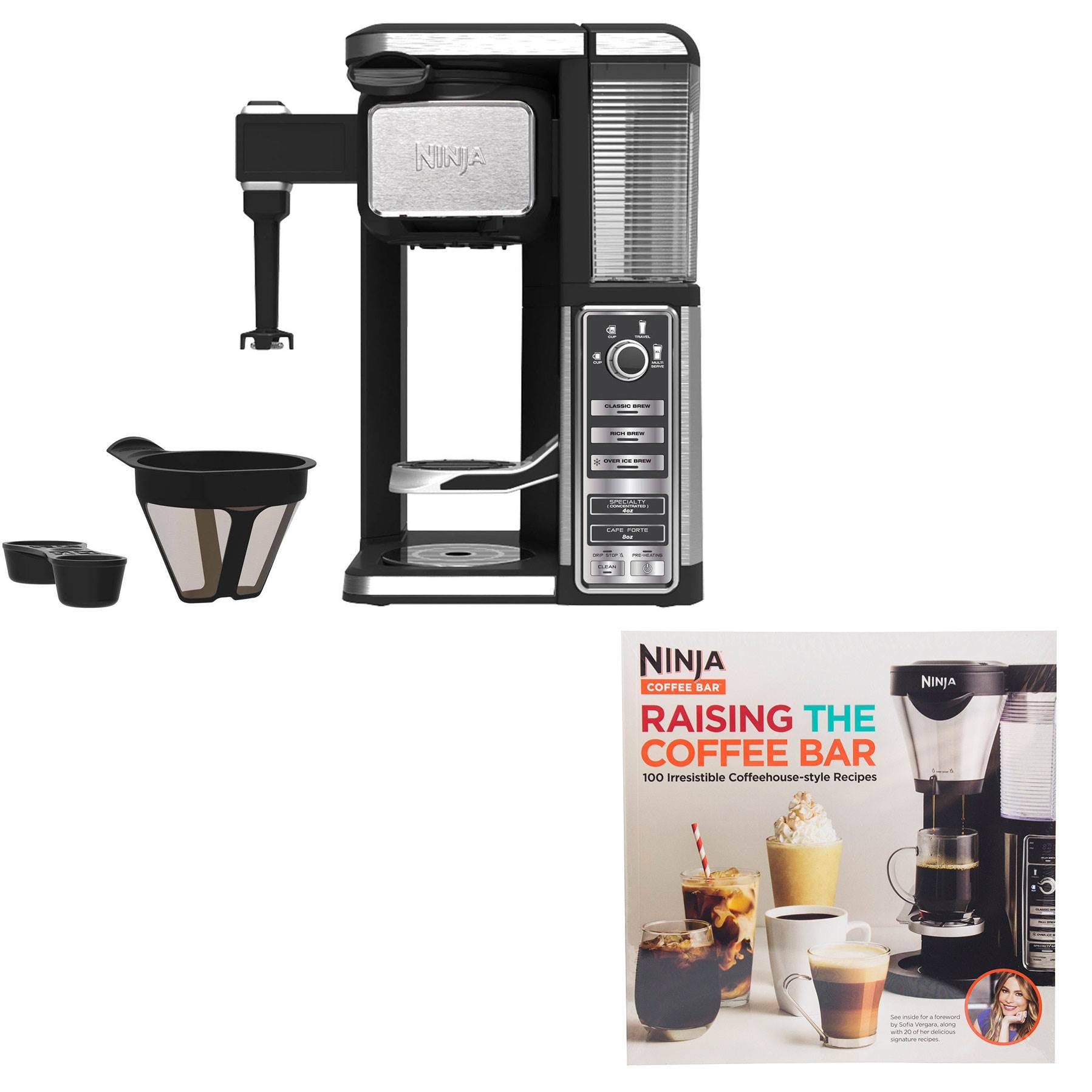 Ninja Single Serve Coffee Maker and Raising the Coffee Bar Recipe Book Guide