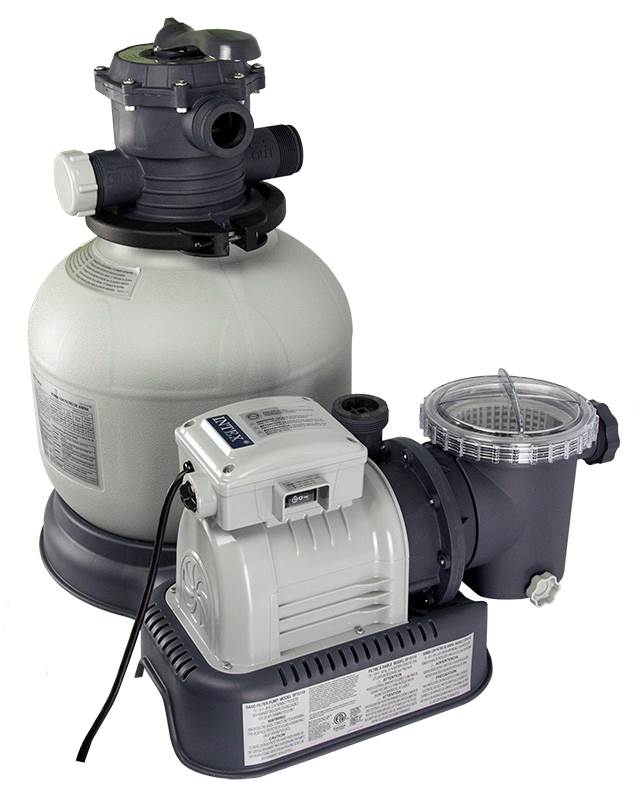 Intex Krystal Clear Swimming Pool Saltwater System & 2800 GPH Sand Filter Pump - VMInnovations