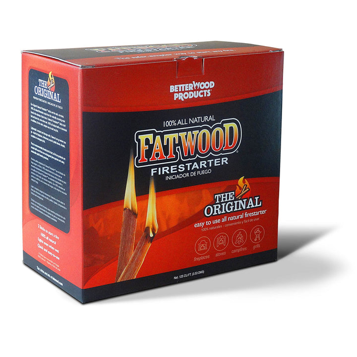 Betterwood 9910 Fatwood 10 Pound Firestarter & Natural Pine 5 Pound Firestarter - VMInnovations