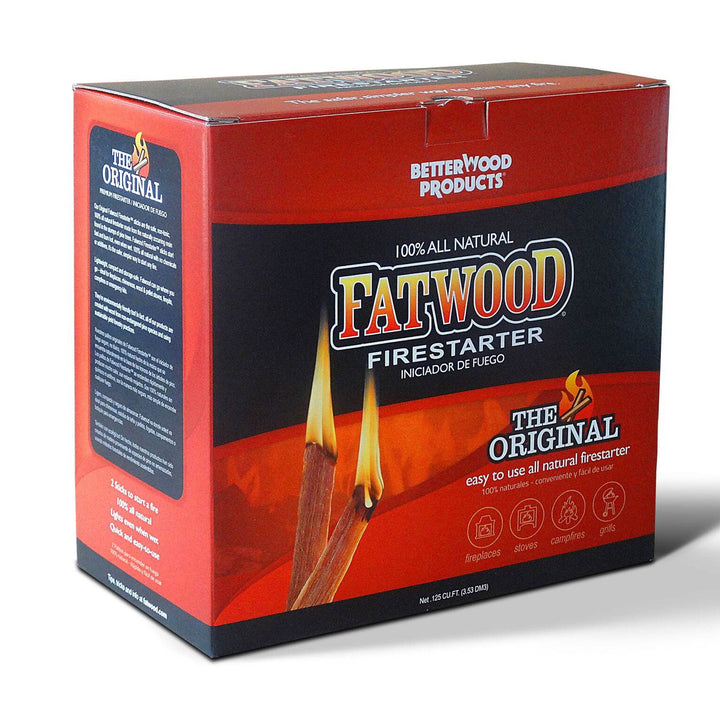 Betterwood 9910 Fatwood 10 Pound Firestarter & Natural Pine 5 Pound Firestarter - VMInnovations