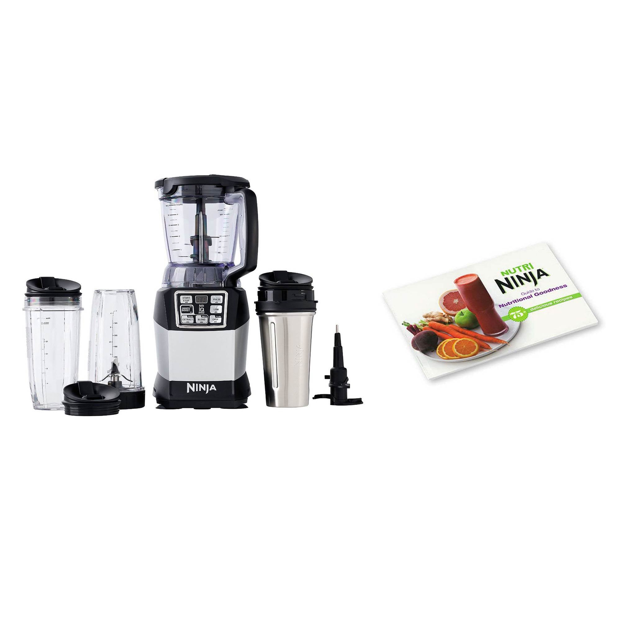 Ninja Auto-IQ Nutri Ninja Blender System and Nutritional Goodness Cook Book