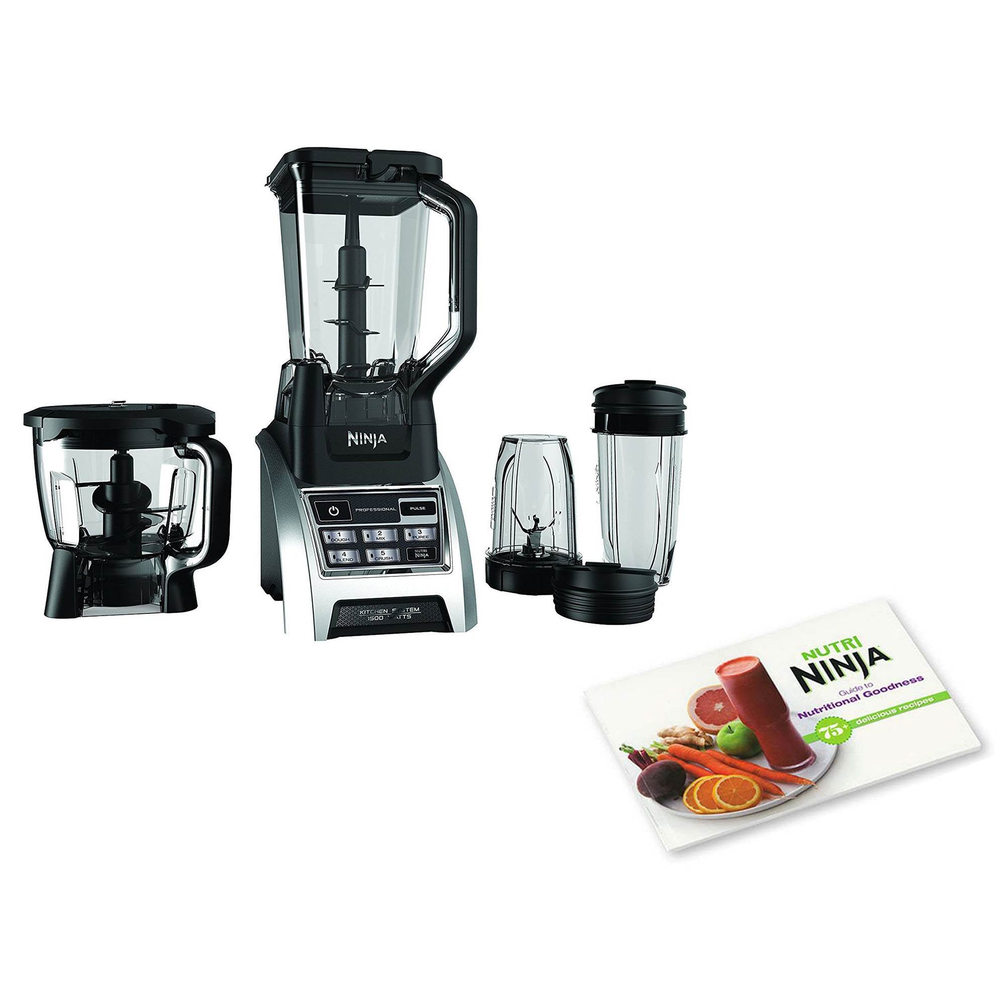 Ninja 1500W Professional Kitchen Blender System & Nutritional Goodness Cook Book