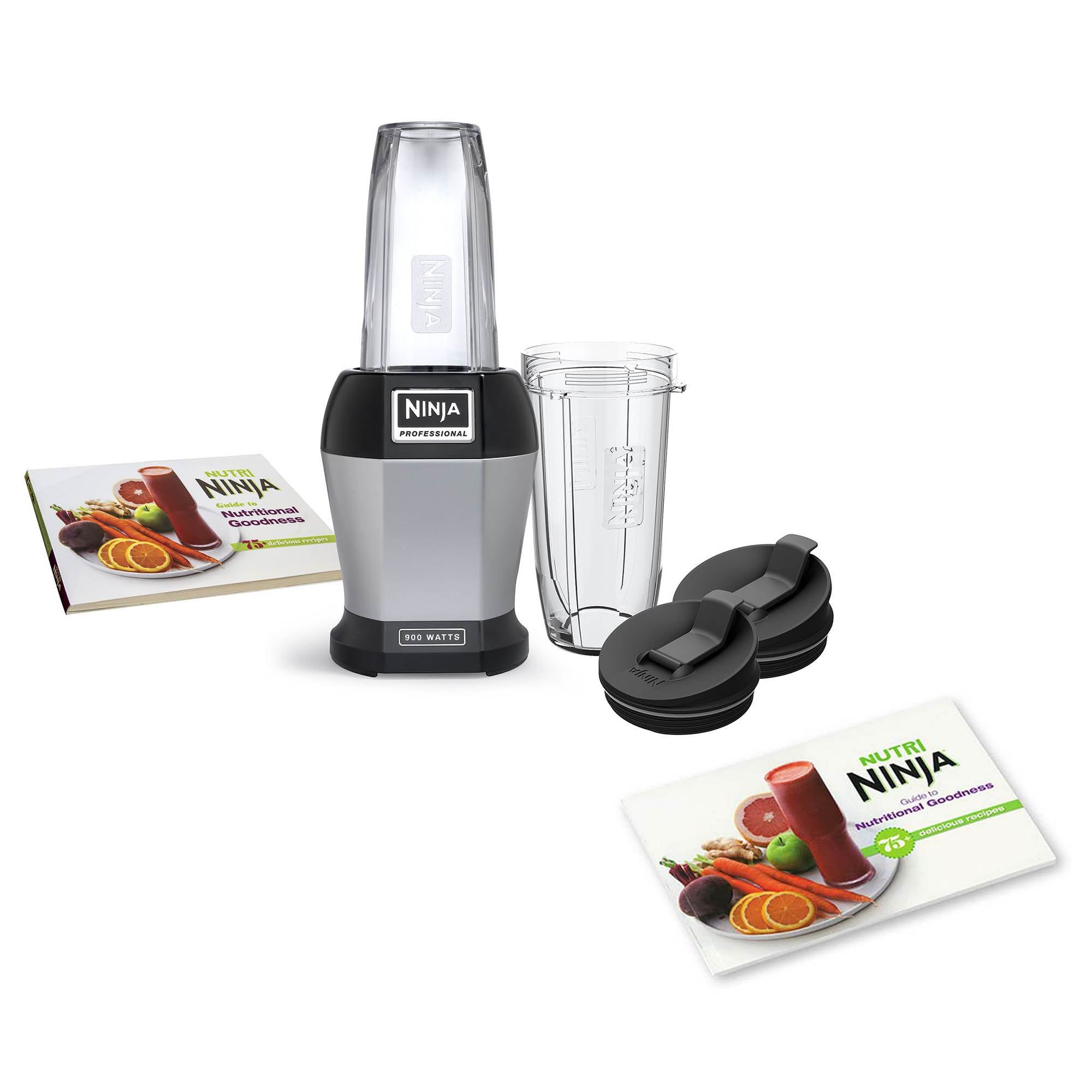 Nutri Ninja Pro 900W Smoothie Blender w/ Cups & Nutritional Goodness Cook Books