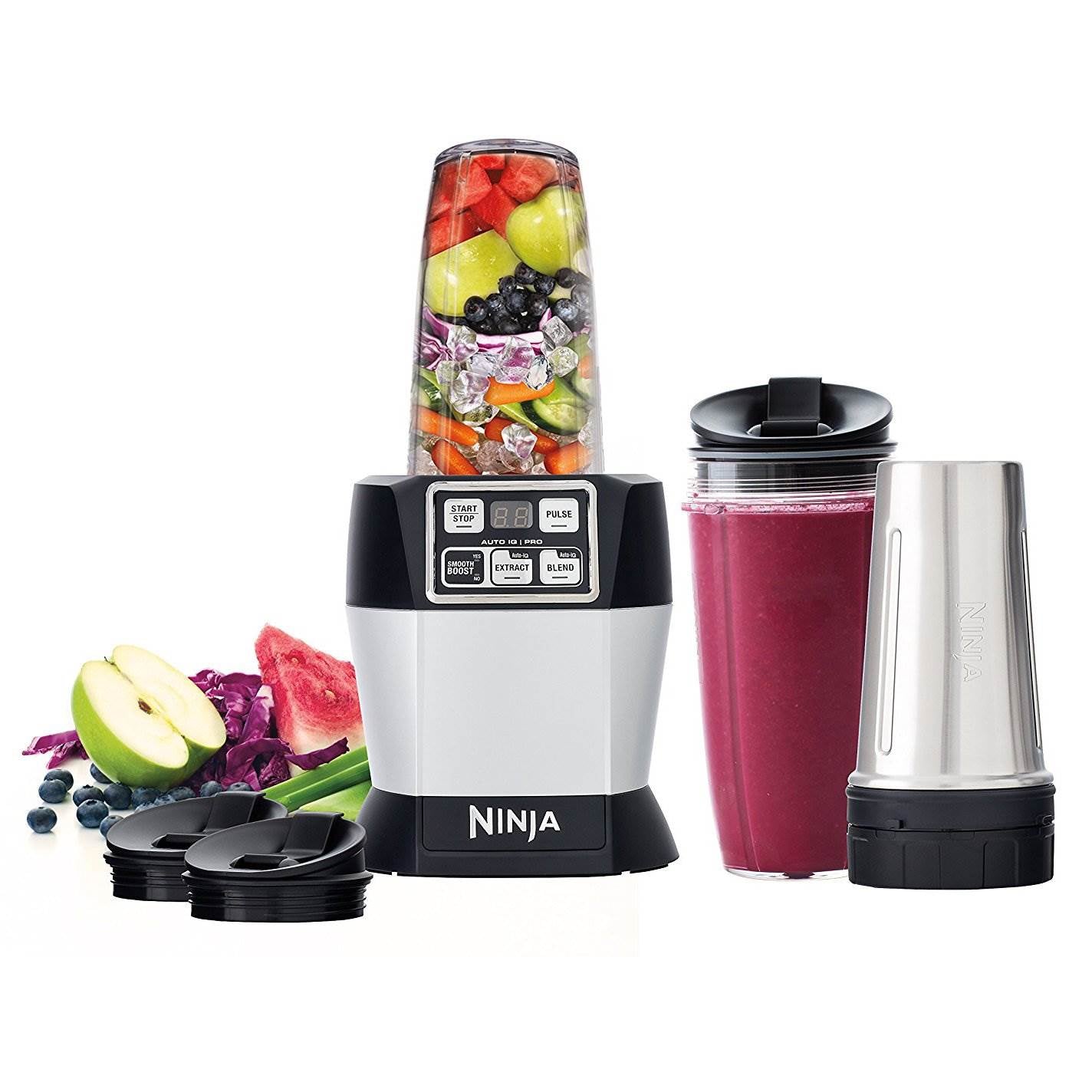 Nutri Ninja Auto iQ Complete Blender System & Nutritional Goodness Cook Book