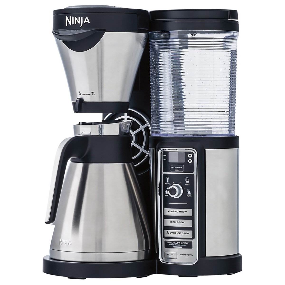 Ninja Coffee Bar with Stainless Steel Carafe & 14 Ounce Plastic Insulated Cup