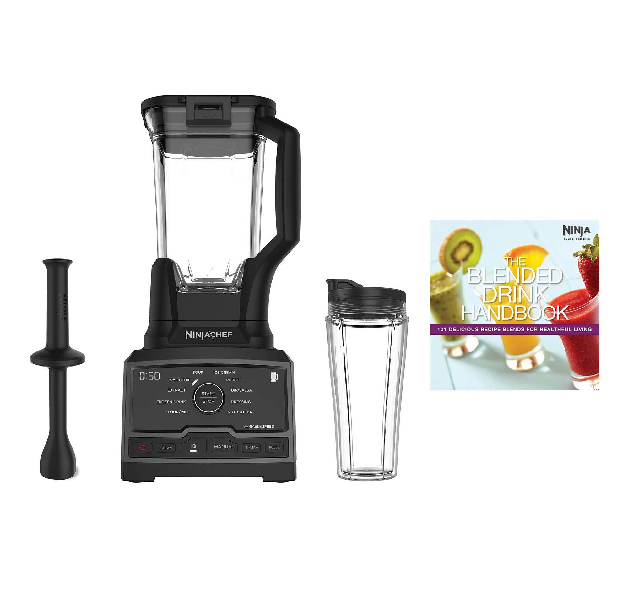 Ninja Chef High Speed Blender and To-Go Tumbler & Healthy Drink Recipe Handbook