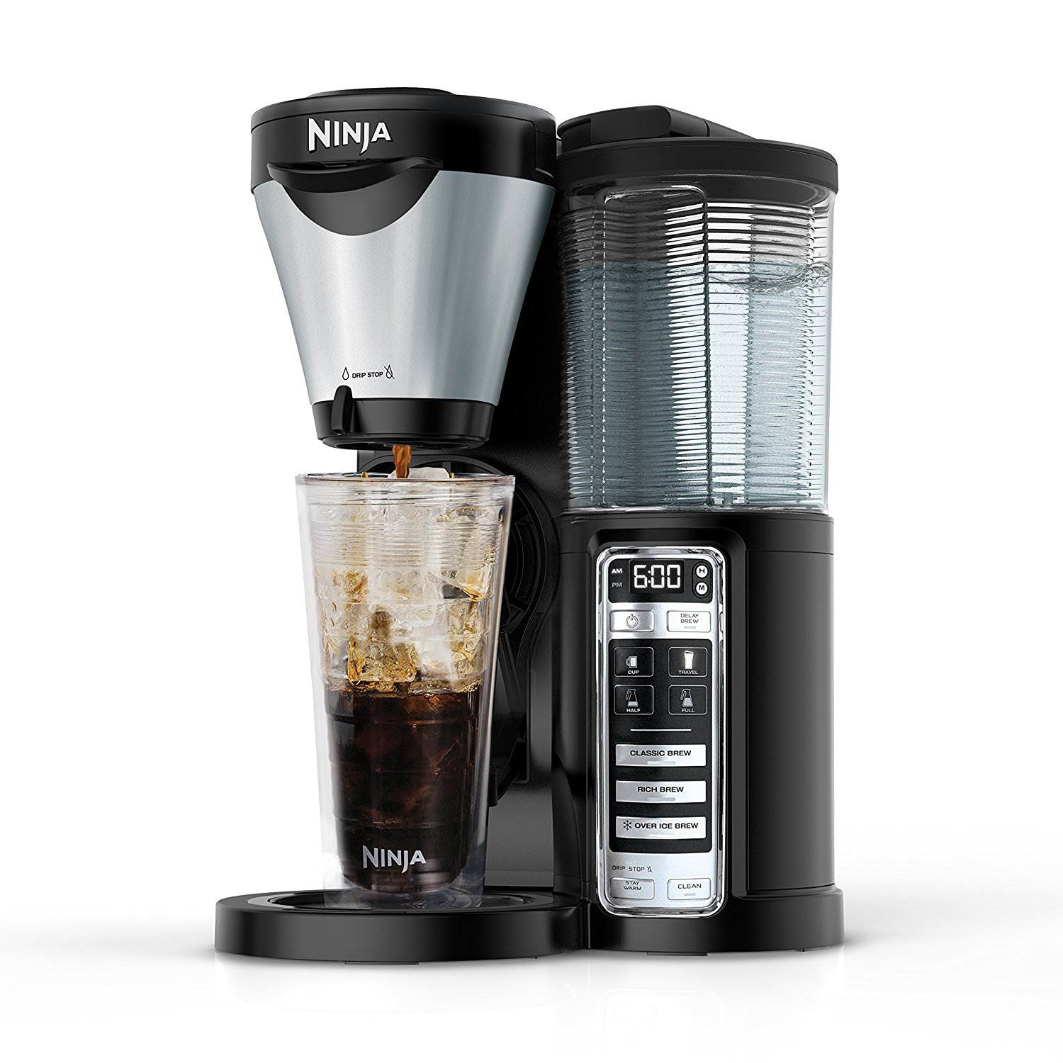 Ninja CF021 Auto-IQ 1-Touch Coffee Pot Brewer & 24 Oz Nutri Ninja Cup with Lid