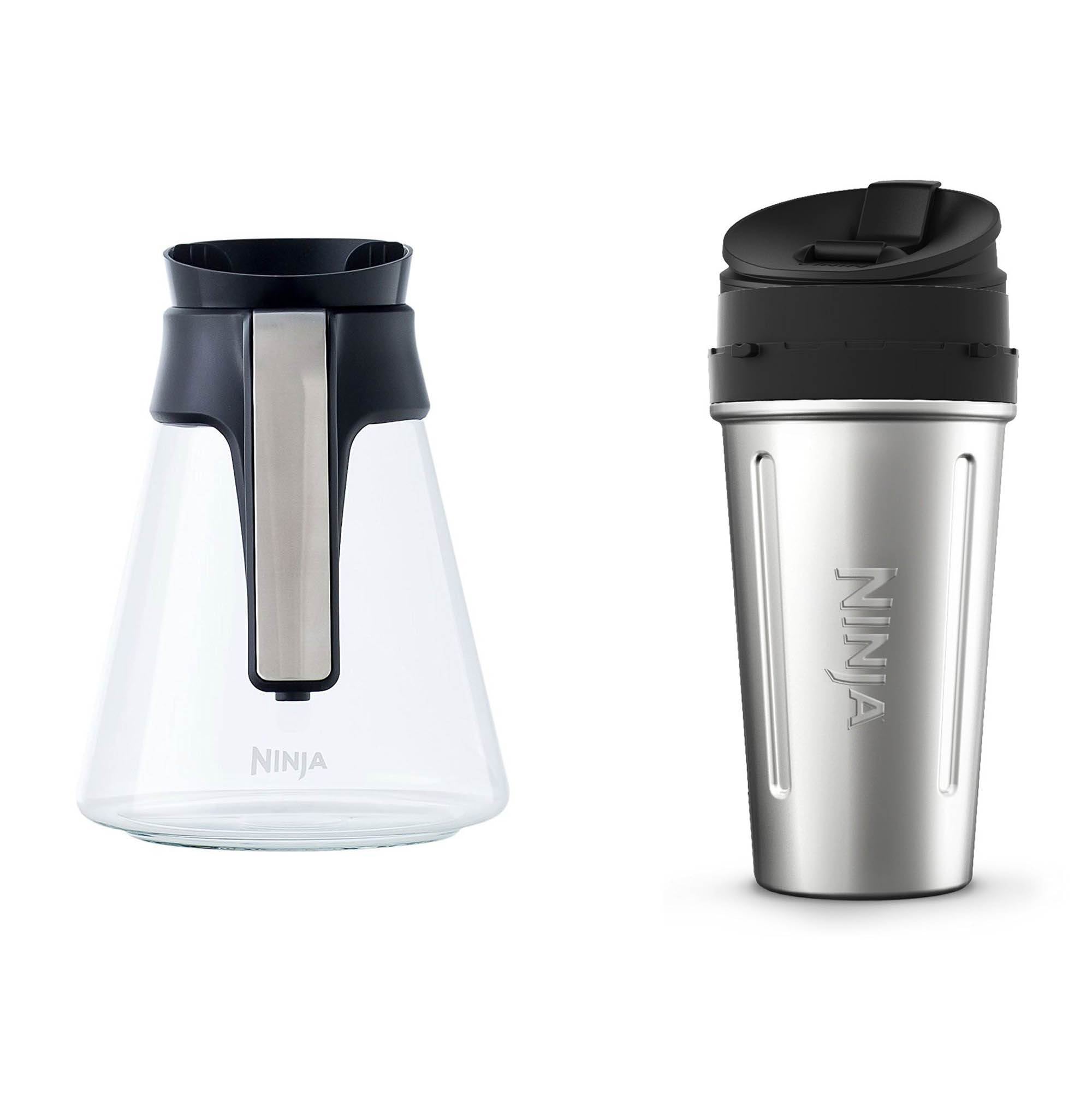 Ninja Coffee Bar Replacement Glass Carafe & 24-Ounce Nutri Ninja To-Go Cup