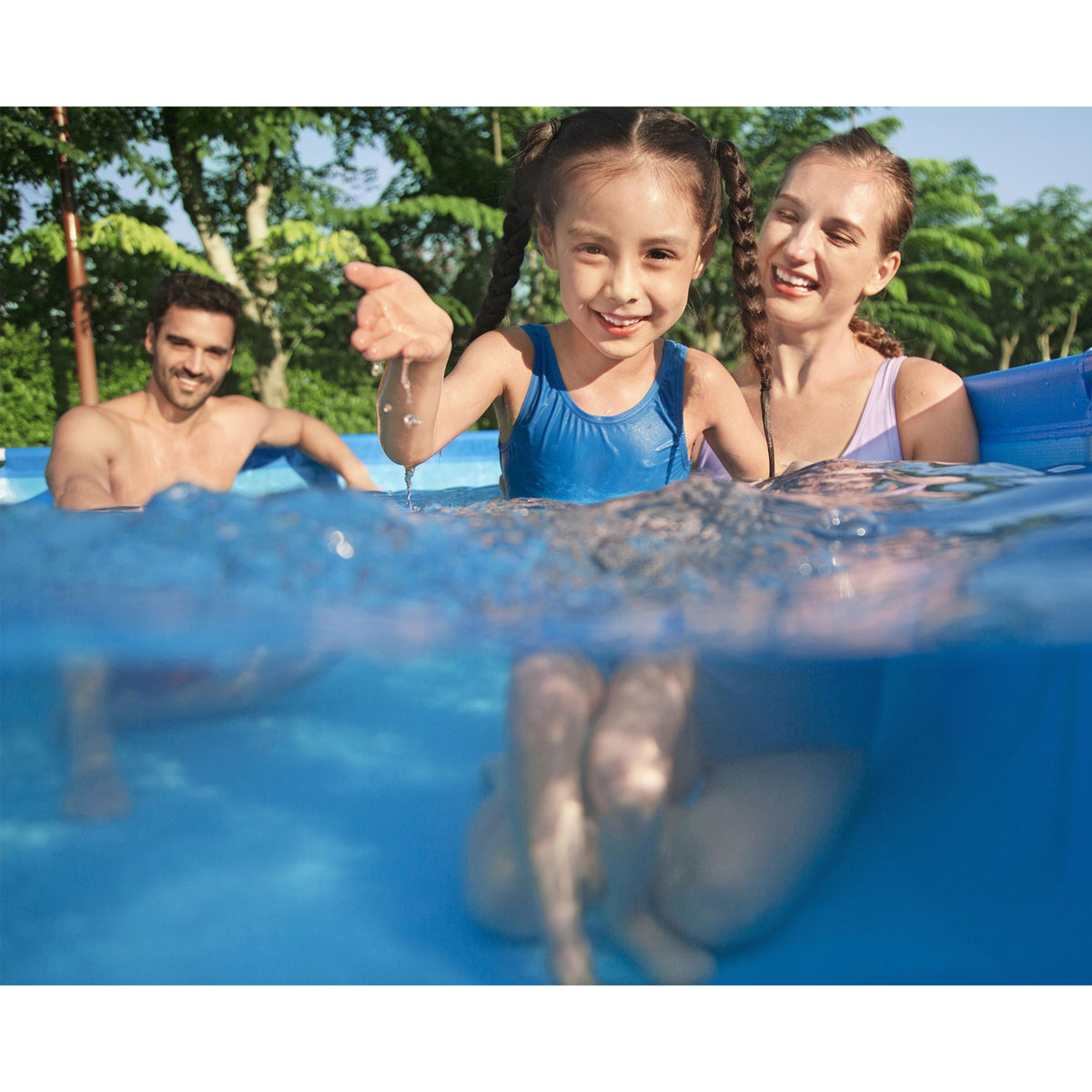 Bestway Steel Pro MAX 15' x 48" Round Above Ground Pool for Backyard, 2 Pack