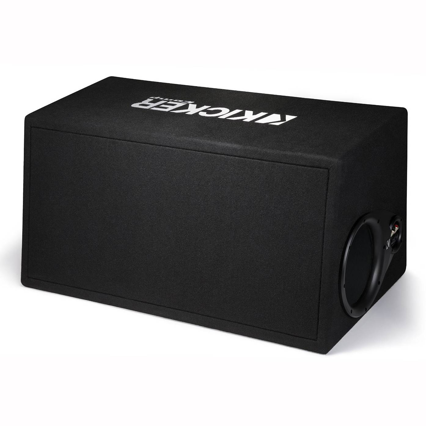 Kicker 12 Inch 600 Watt Comp Dual Car Audio Loaded Subwoofer Enclosure | 43DC122