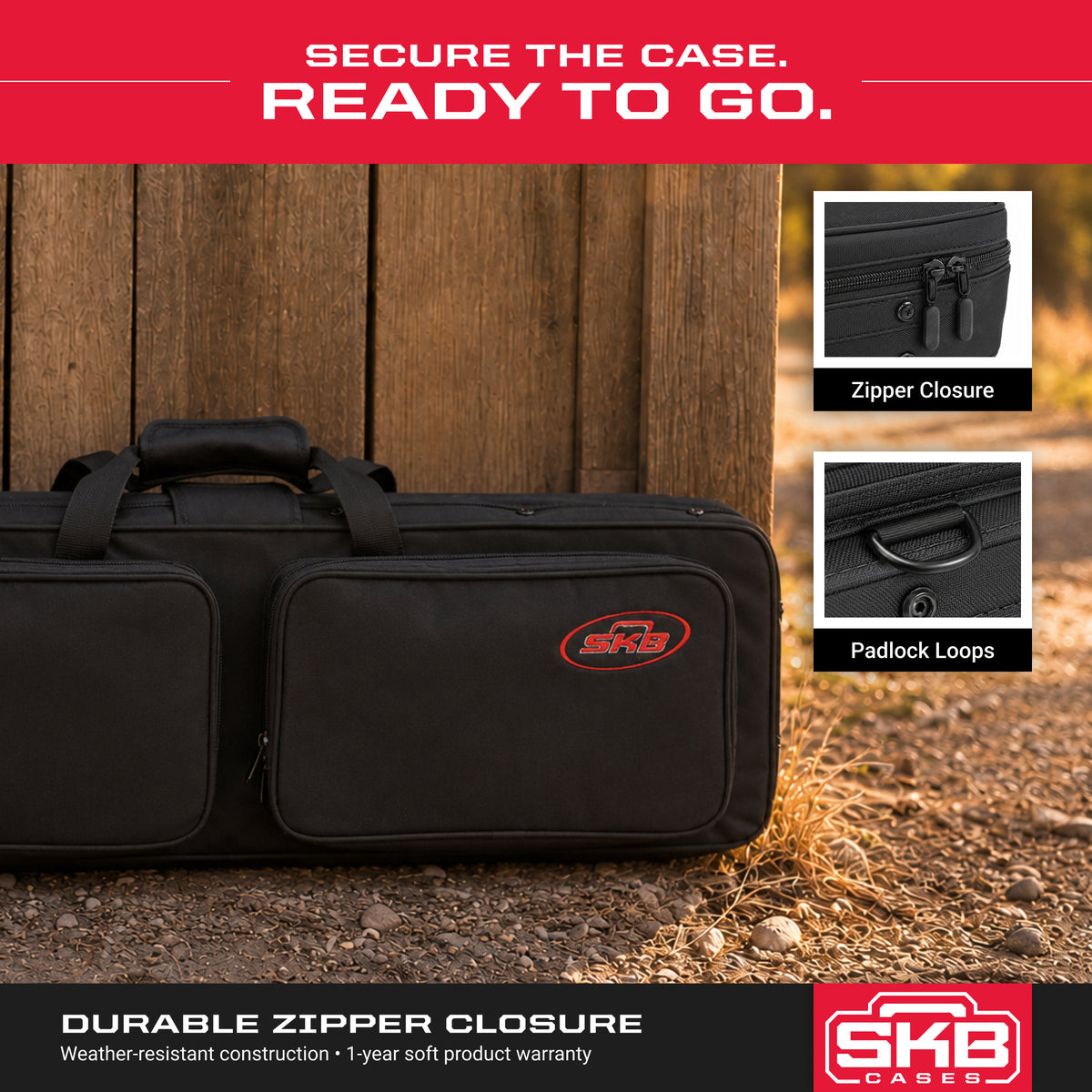 SKB Cases Canvas Exterior & EPS Interior Hybrid Breakdown Shotgun Case (Damaged)
