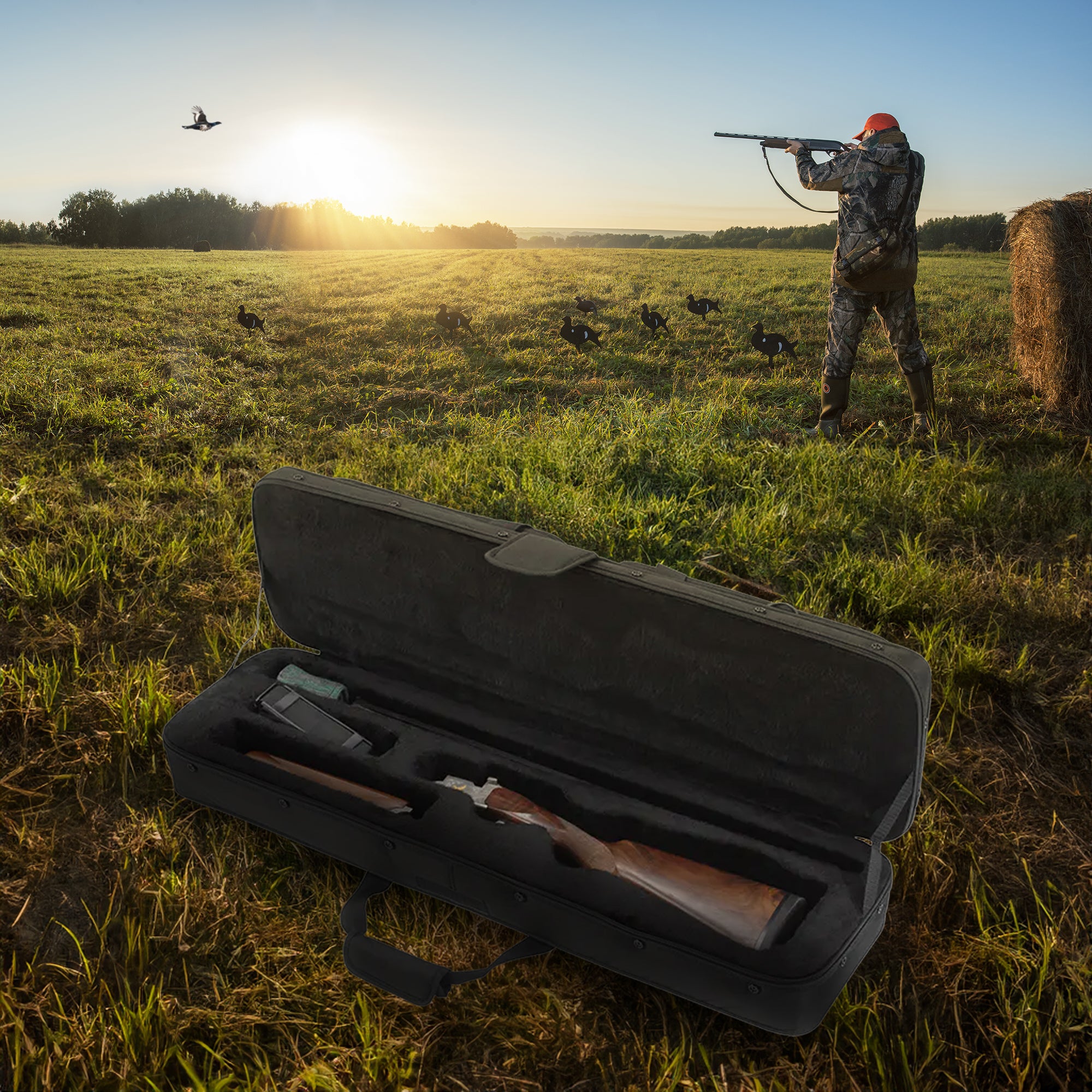 SKB Canvas Exterior and EPS Interior Hybrid Breakdown Shotgun Case (Open Box) - VMInnovations