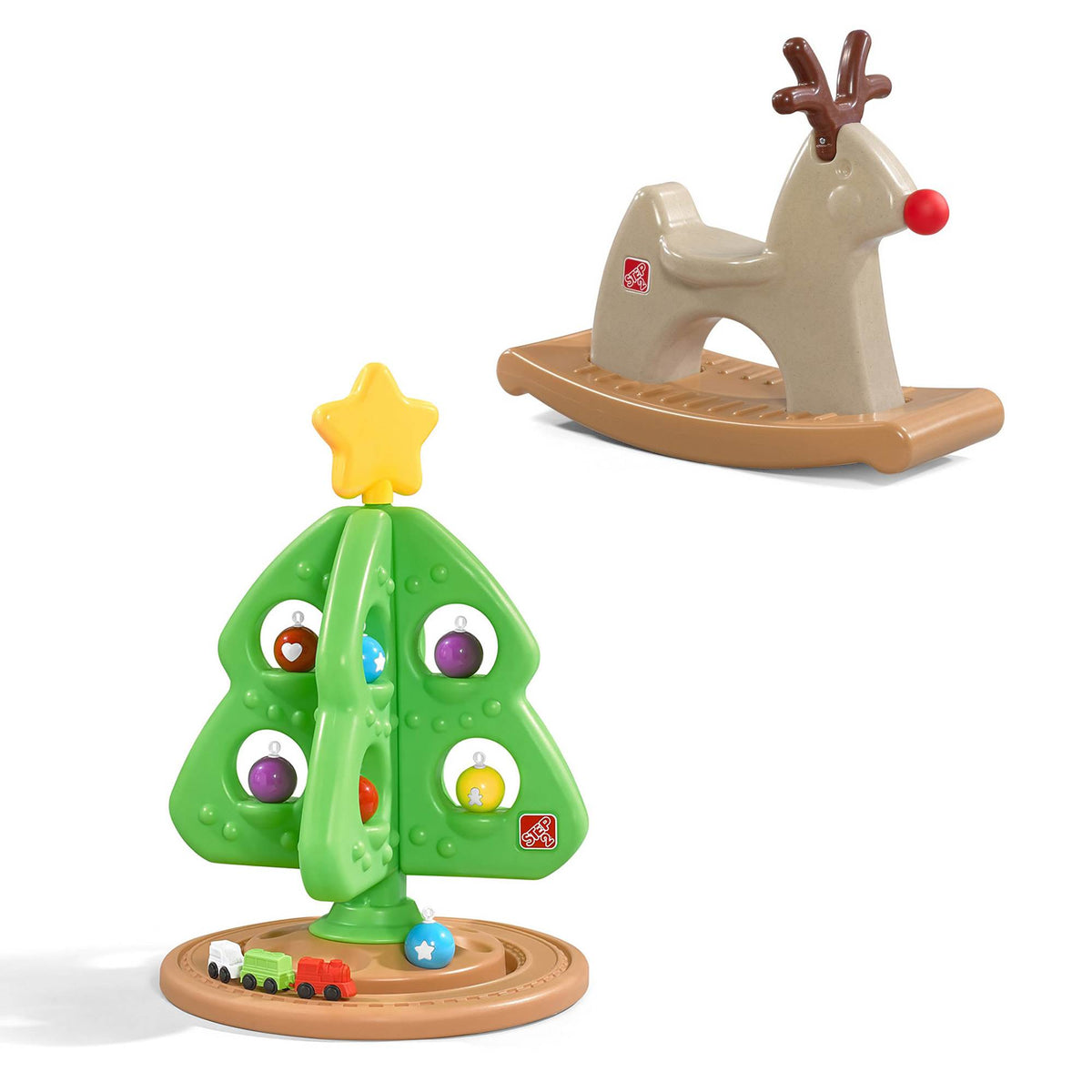 Step2 Baby Child My First Christmas Tree & Rudolph the Rocking Reindeer Toy