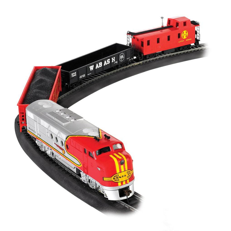 Bachmann HO Scale Battery Rail Express & Electric Santa Fe Flyer Train Sets