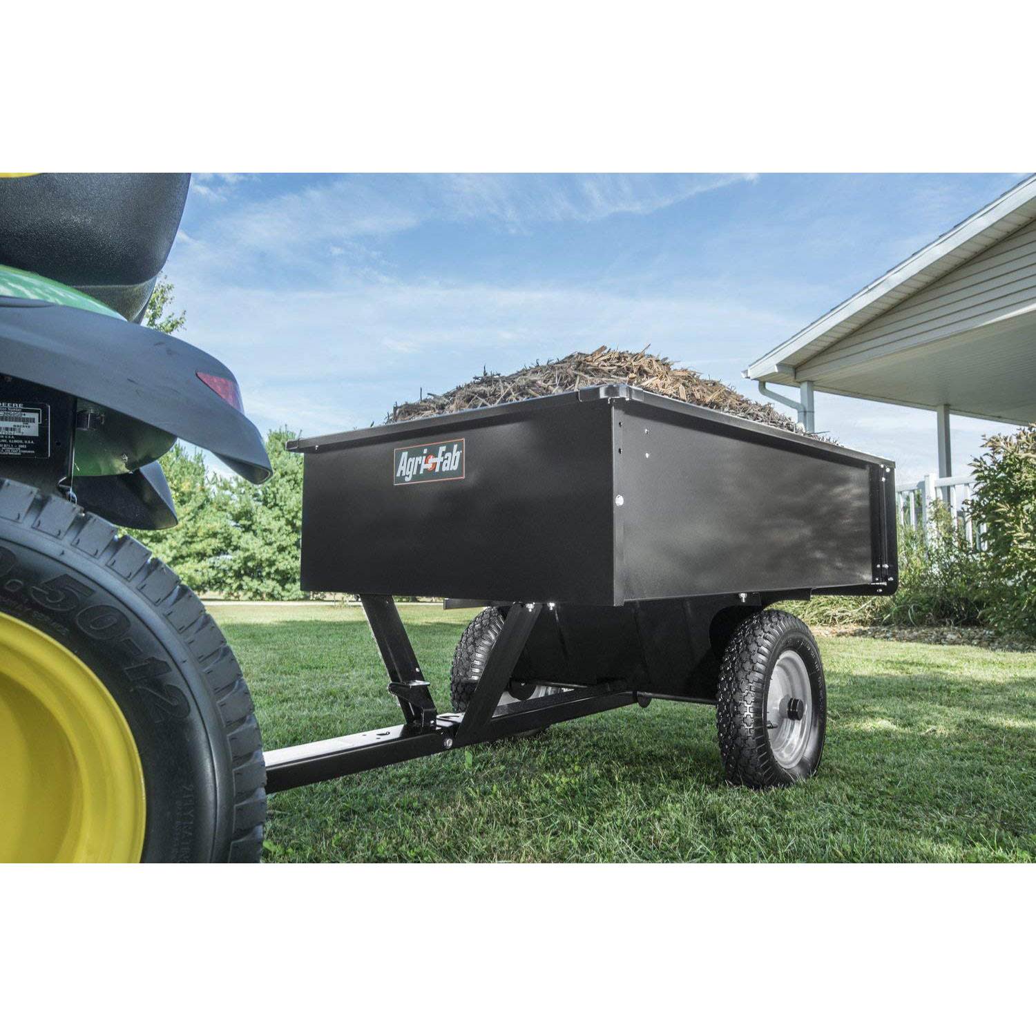 Agri-fab Tow Style Steel Dump Cart with 750 Pound Capacity (Open Box)