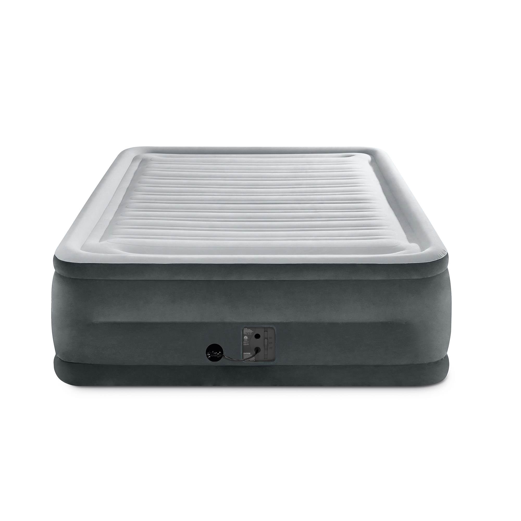 Intex Queen Comfort High Rise Airbed Mattress w/ Built In Pump & Cordless Pump