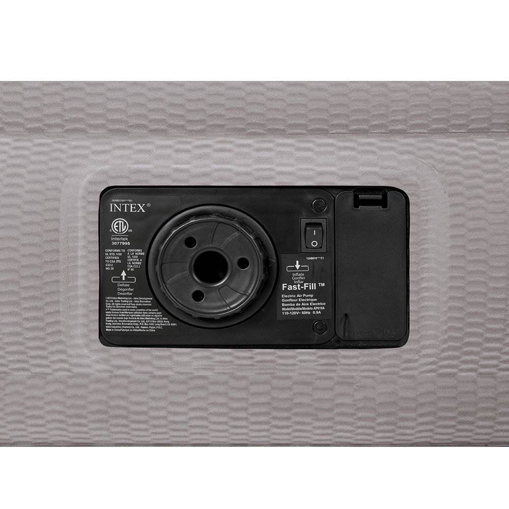 Intex Twin Prime Comfort Elevated Air Mattress w/ Built In Pump & Cordless Pump
