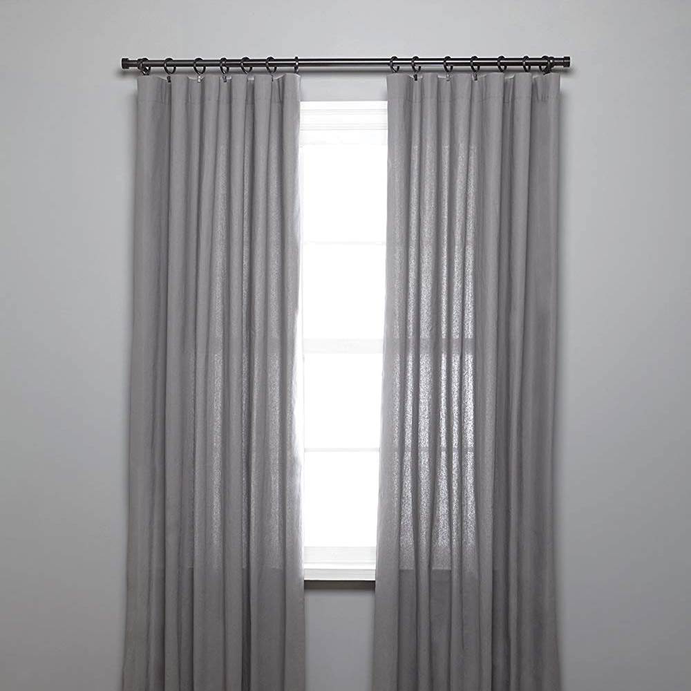 Umbra Cappa 1 Inch Adjustable 66 to 120 Inch Curtain Rod, Black (Open Box) - VMInnovations