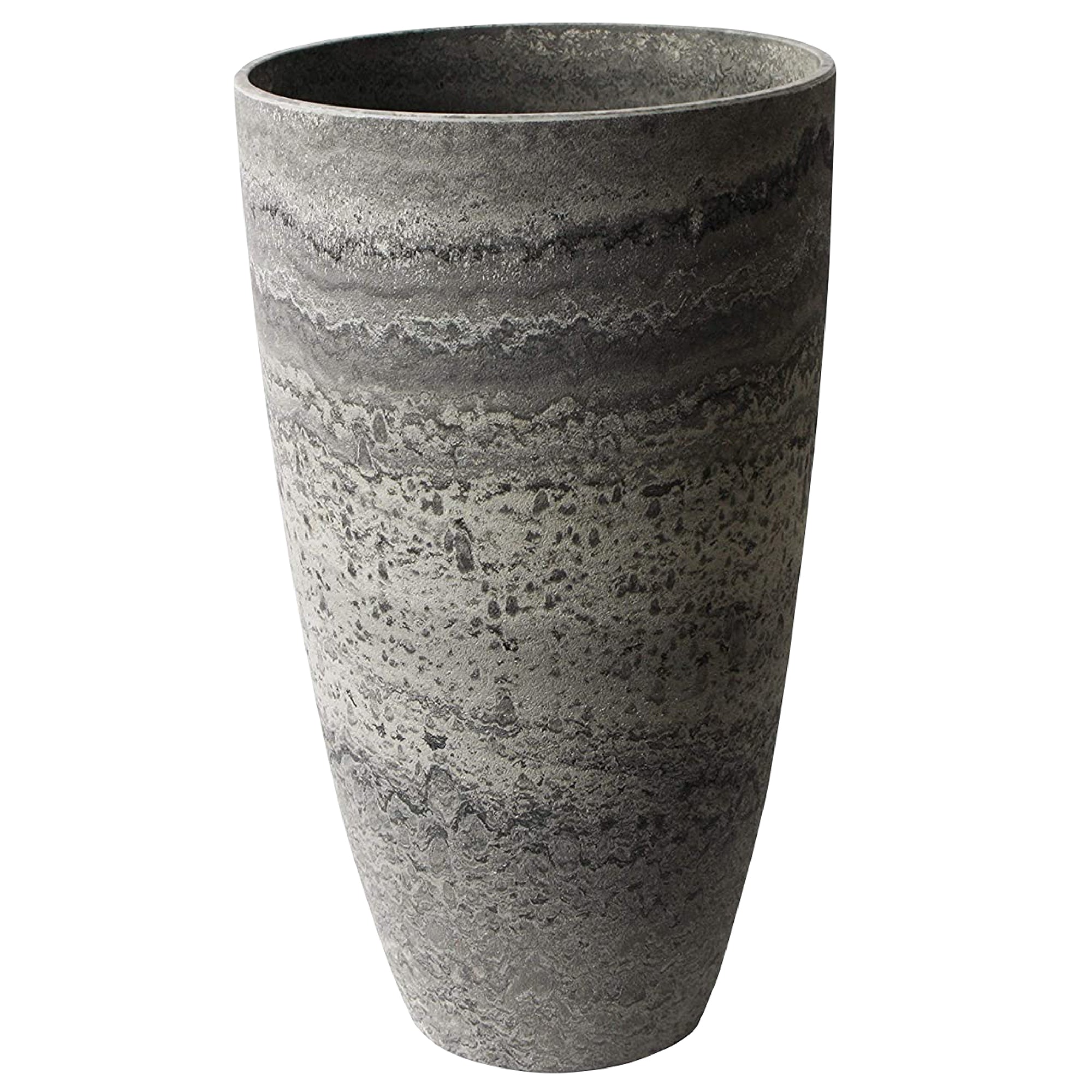 Algreen Acerra Curved Yard & Patio Vase Garden Planter 11.5" x 20", Marble(Used) - VMInnovations
