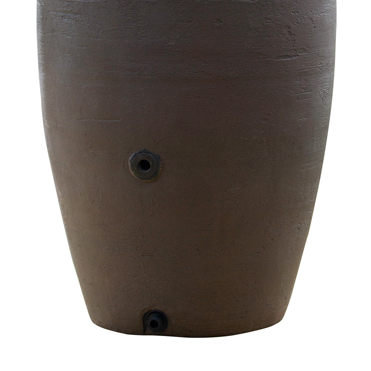 Algreen Athena 50 Gallon Plastic Rain Water Collection Drum, Brownstone (3 Pack)