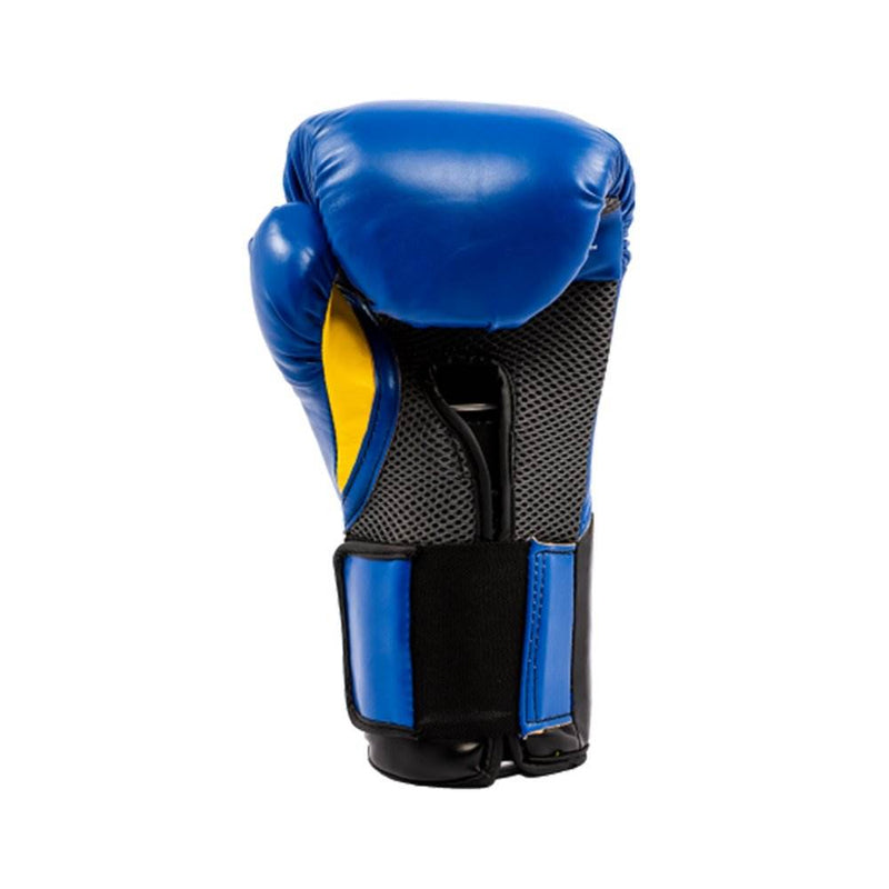 Everlast Blue Elite Pro Style Boxing Gloves 14 ounce & Black 120 Inch Hand Wraps