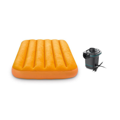 Intex 120V Quick Fill AC Electric Air Pump & Kidz Inflatable Air Bed Mattress - VMInnovations