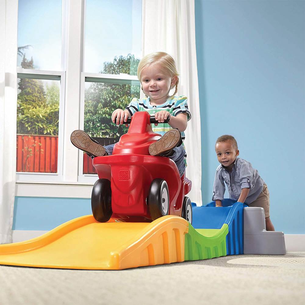 Step 2 Anniversary Edition Up & Down Outdoor Roller Coaster Toy w/ Car (Used) - VMInnovations