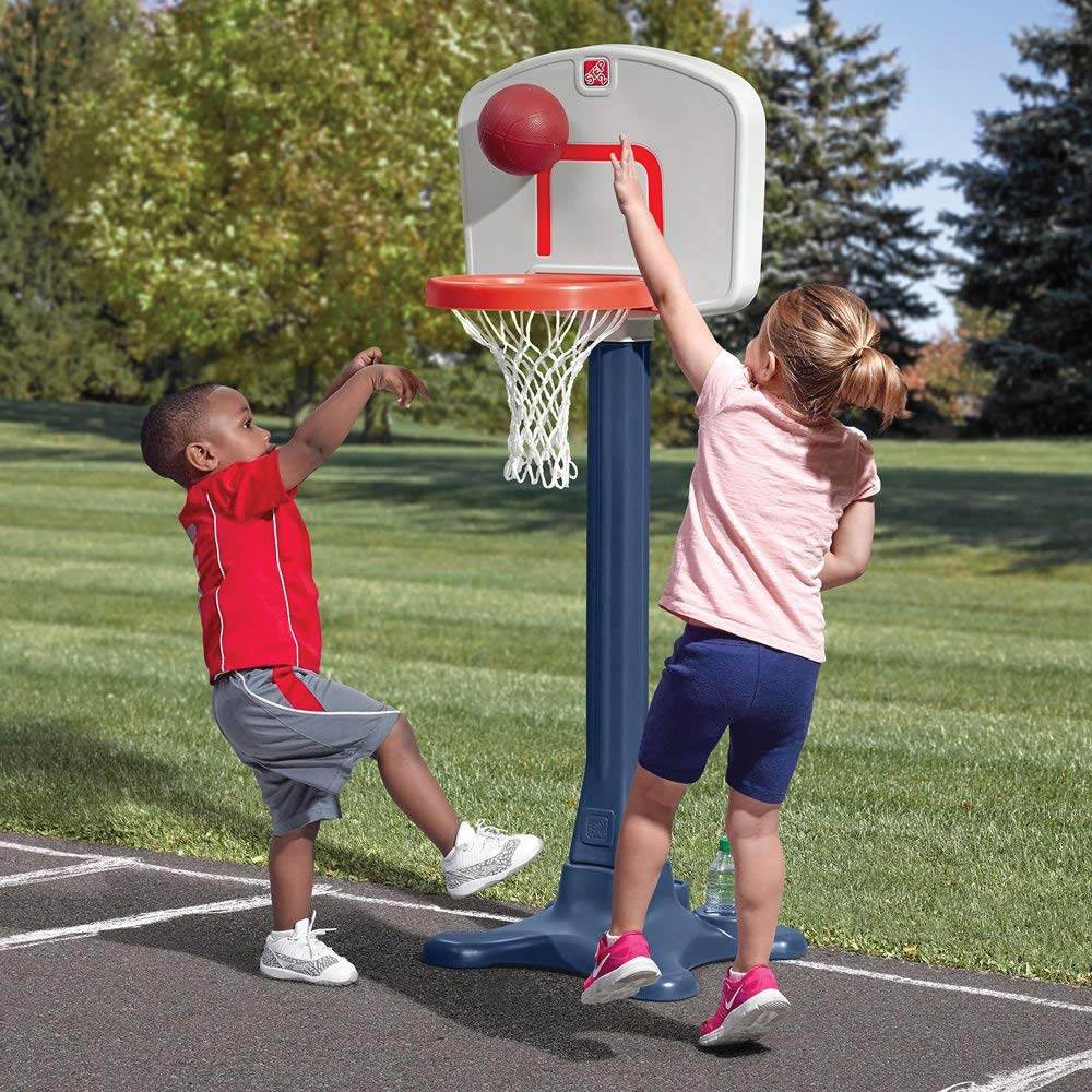 Step2 Shootin' Hoops 42 Inch Junior Basketball Hoop Set & Ball (Open Box)
