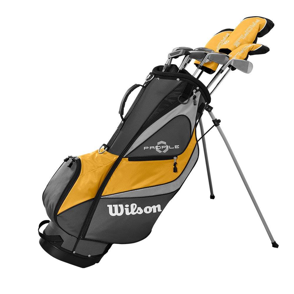 Wilson Profile XD Mens RH Graphite Steel Golf Club Stand Bag Set and Rangefinder
