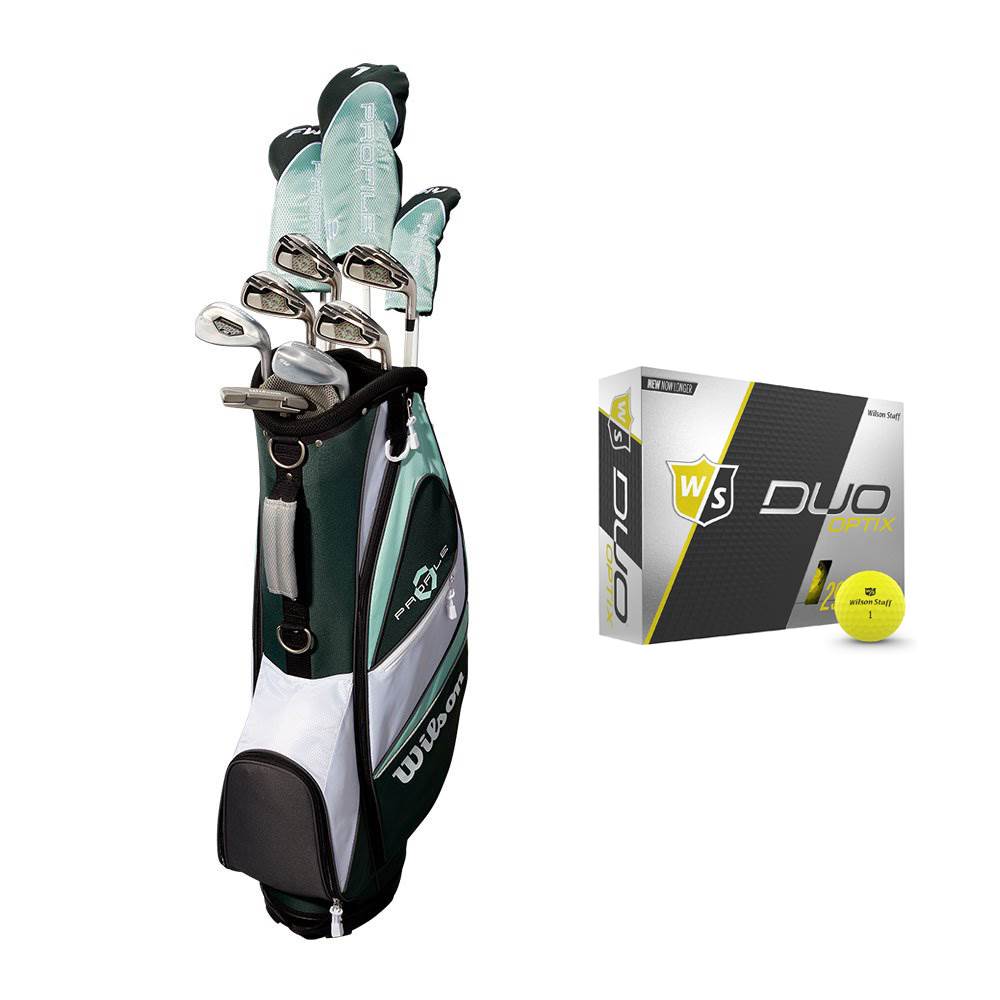 Wilson Profile XLS Women's RH Flex Graphite Golf Club Package Set w/ Bag & Balls