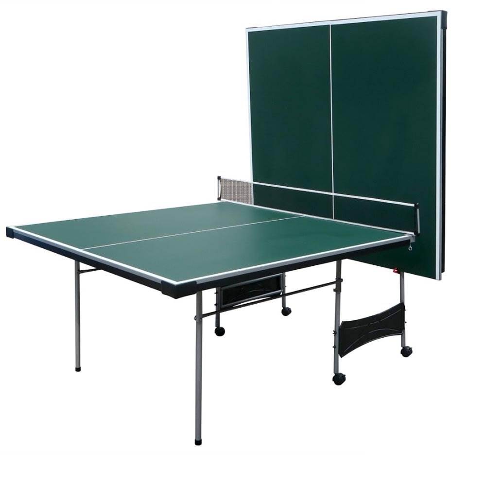 Lancaster 4 Piece Folding Table Tennis Table w/ 2 Rackets and 3 Orange Balls
