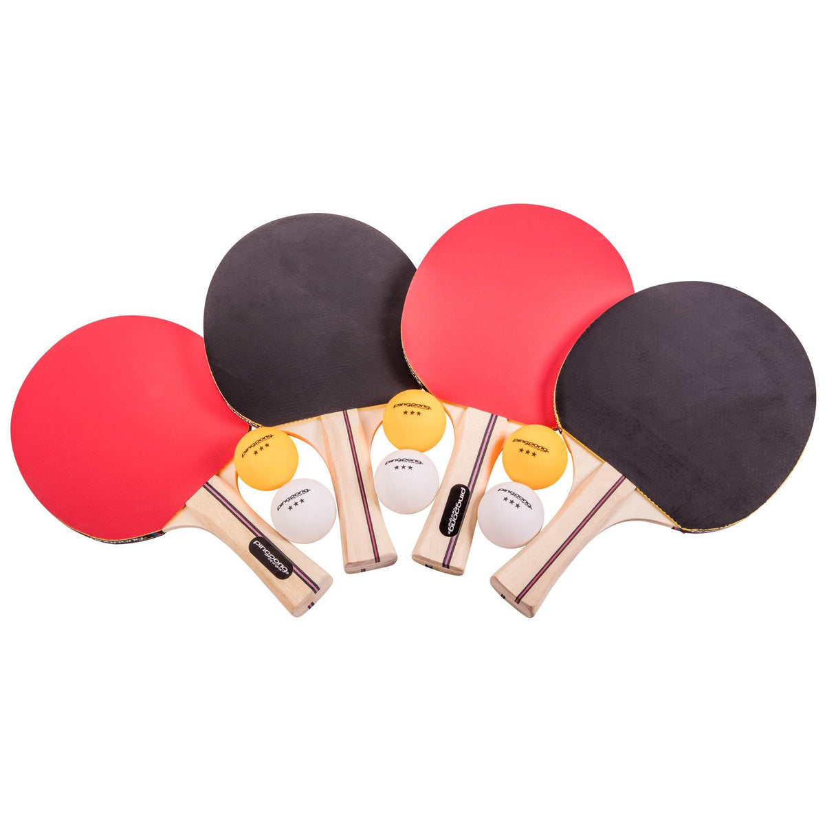 Lancaster 4 Piece Official Size Table Tennis Table w/ 4 Rackets and 6 Balls
