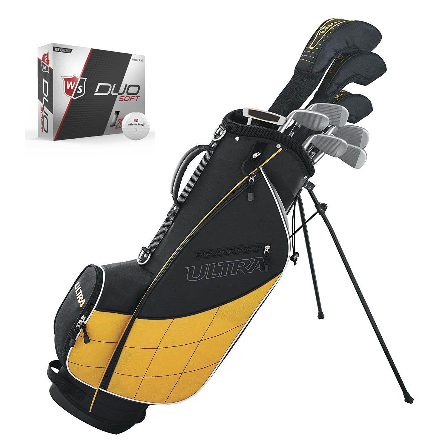 Wilson Ultra Men's Complete 13 Piece Right Handed Golf Club Set with Bag & Balls