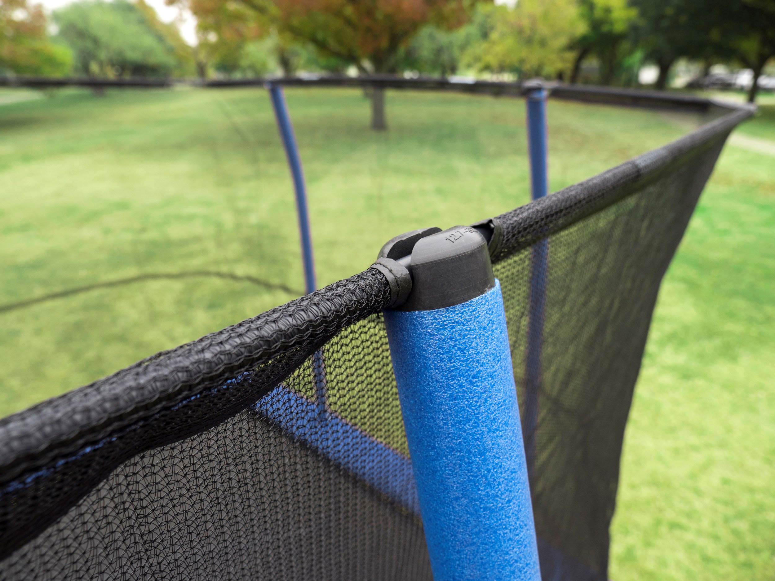JumpKing 12 x 17 Foot Large Rectangular Trampoline with Safety Net Wall Siding - VMInnovations