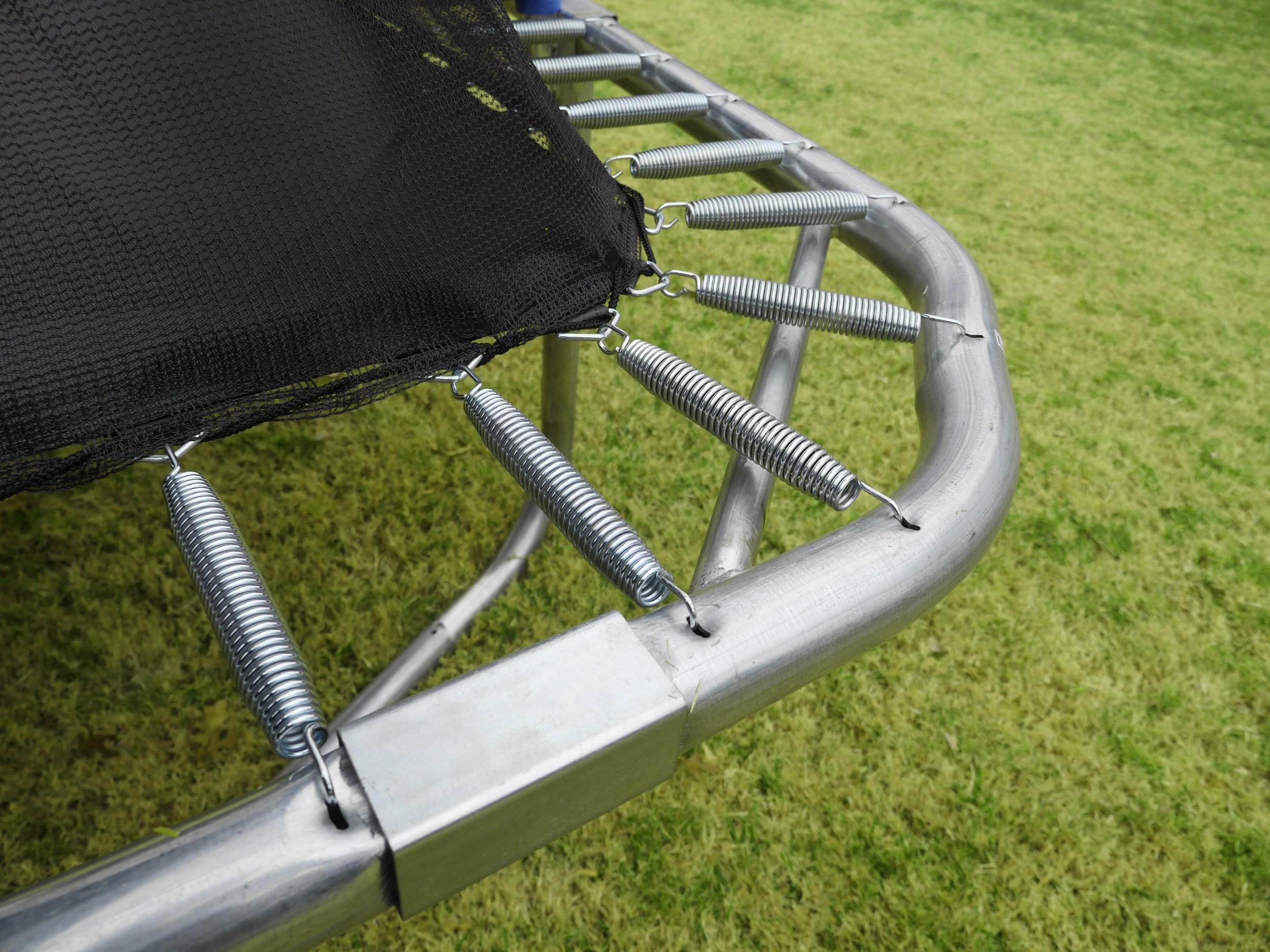 JumpKing 12 x 17 Foot Large Rectangular Trampoline with Safety Net Wall Siding - VMInnovations