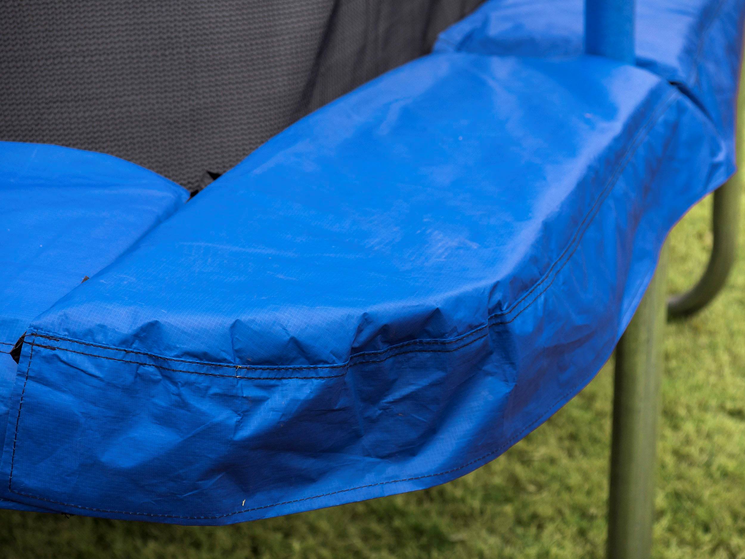 JumpKing 12 x 17 Foot Large Rectangular Trampoline with Safety Net Wall Siding - VMInnovations