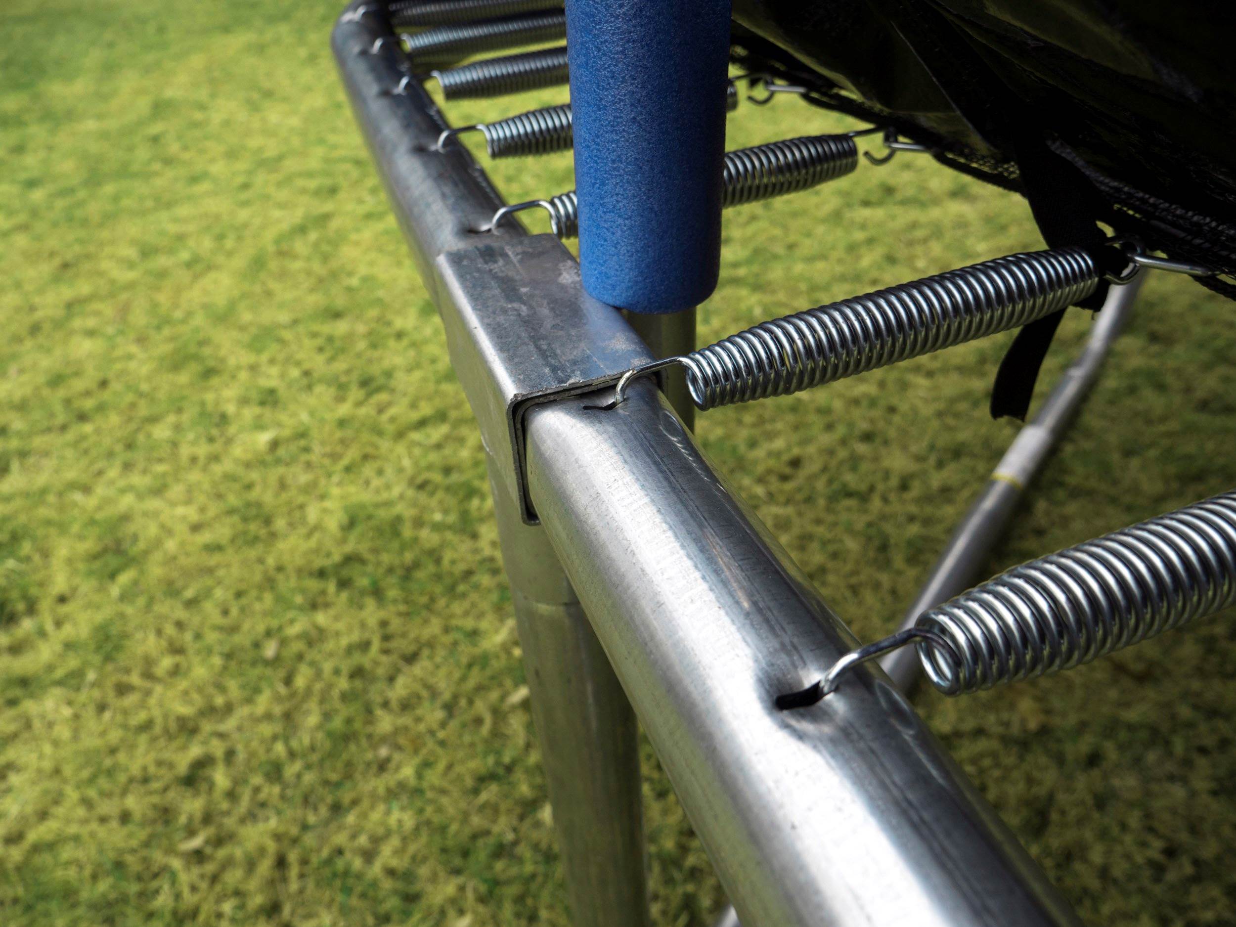 JumpKing 12 x 17 Foot Large Rectangular Trampoline with Safety Net Wall Siding - VMInnovations