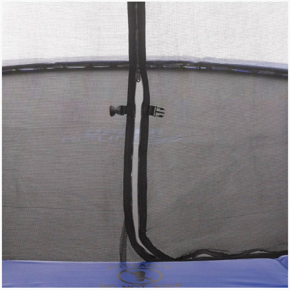 Upper Bounce Easy Assemble Durable 10 Foot Trampoline & Metal Ground Anchor Kit