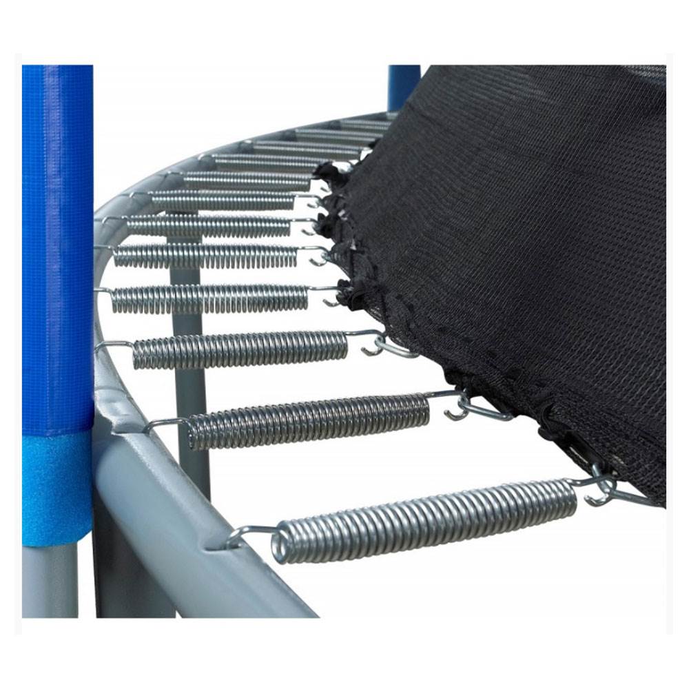 Upper Bounce Easy Assemble Durable 10 Foot Trampoline & Metal Ground Anchor Kit
