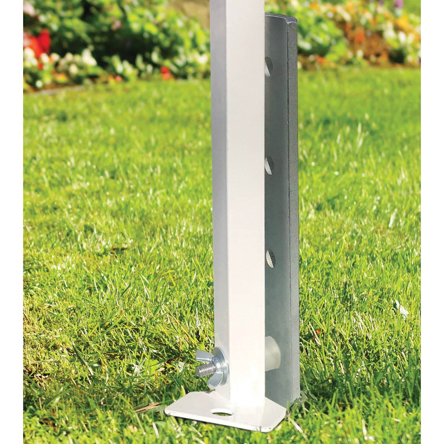 Z-Shade 10' x 10' Angled Leg Instant Shade Canopy & Stake Kit & Weight Bags