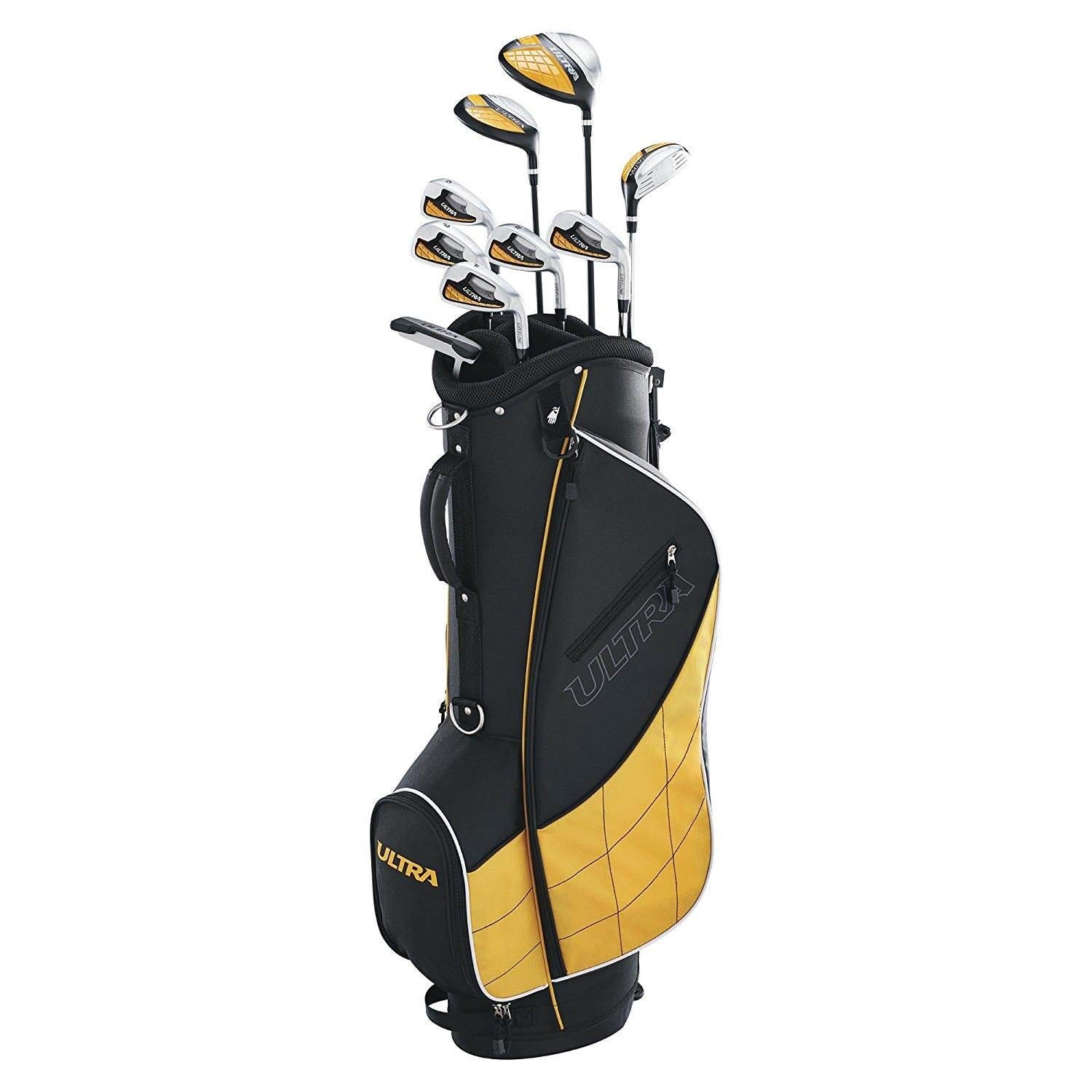 Wilson Ultra Mens 13 Piece Left Handed Golf Club Package Set with Bag & Balls