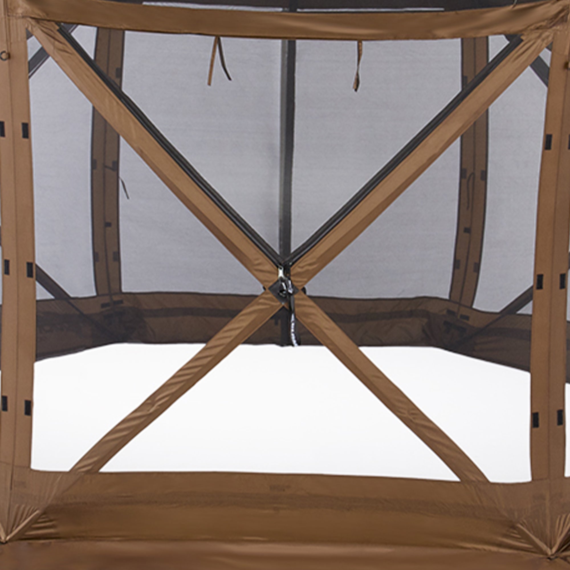 Clam Quick Set Escape Sky Screen Camping Gazebo Shelter, Brown (For Parts) - VMInnovations