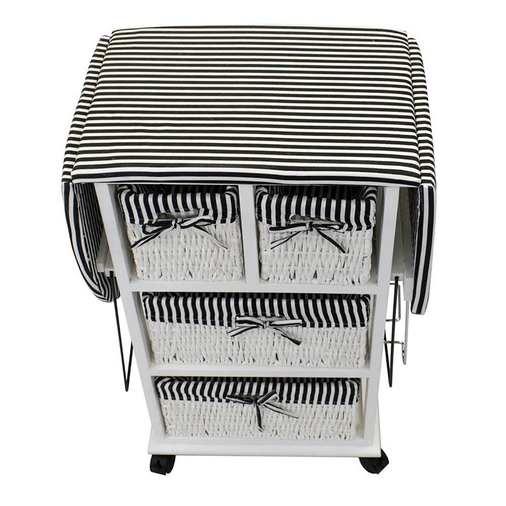 Whitmor 29 Inch Metal Home Ironing Board and Laundry Sorting Station (Open Box)