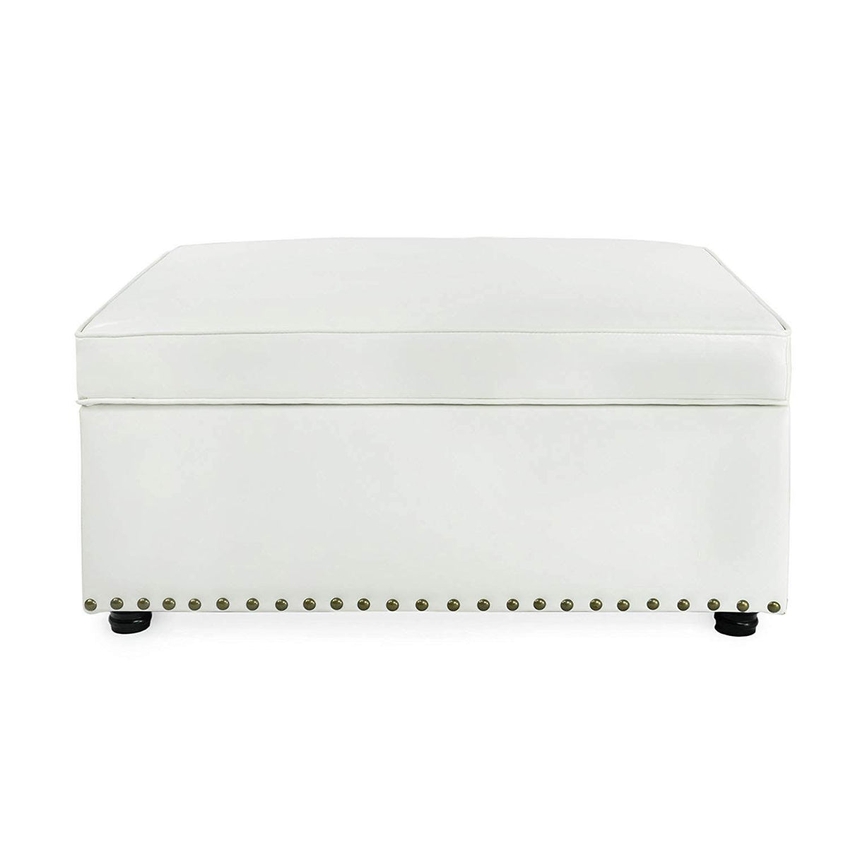 SpaceMaster iBed Ottoman with Fold Out Hideaway Guest Bed, White (Used)