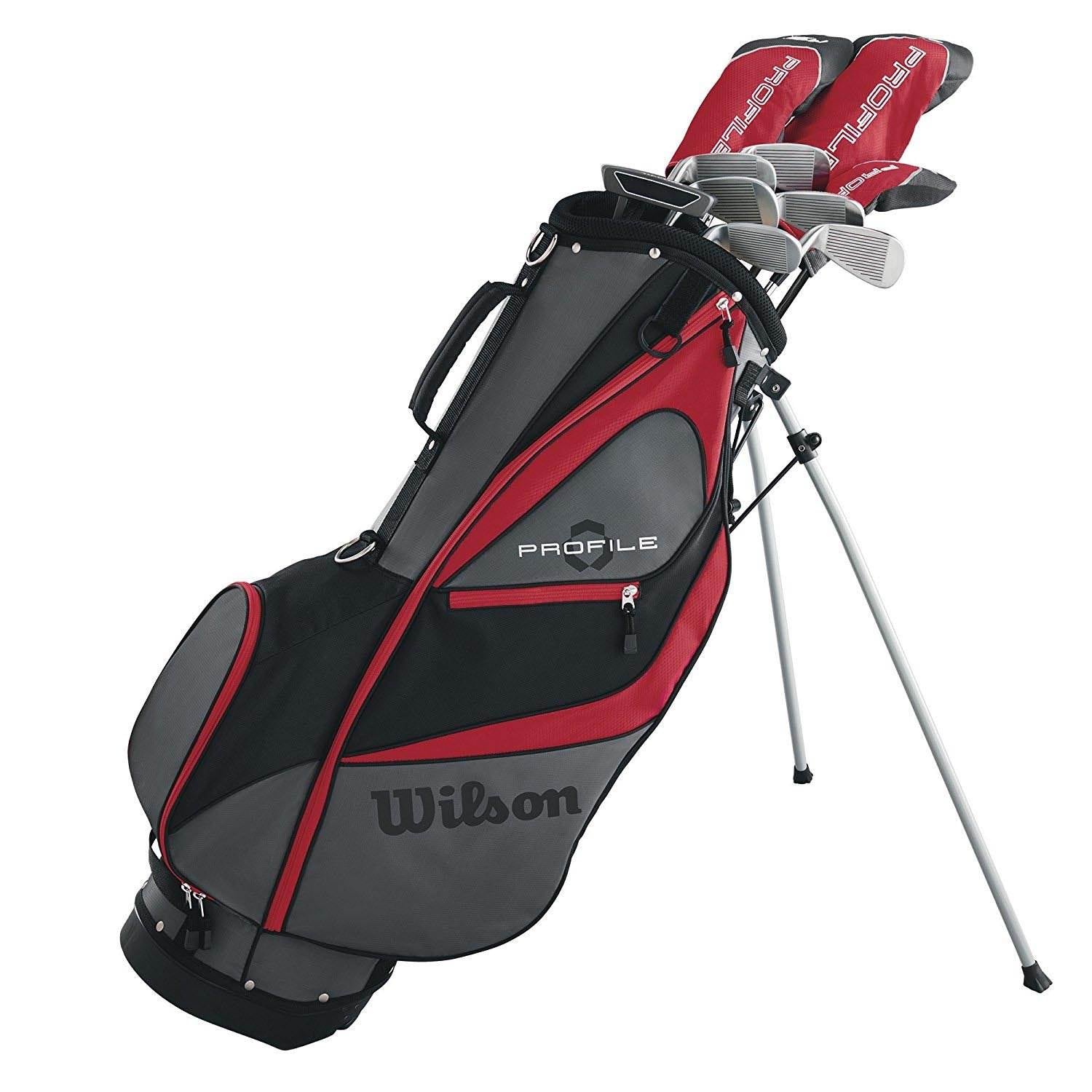 Wilson Profile XD Mens Left Handed Complete Golf Club Set w/ Stand Bag & Balls