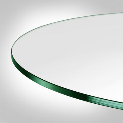 Dulles Glass 12 Inch Round Flat Polish 3/8 Inch Thick Tempered Glass Table Top