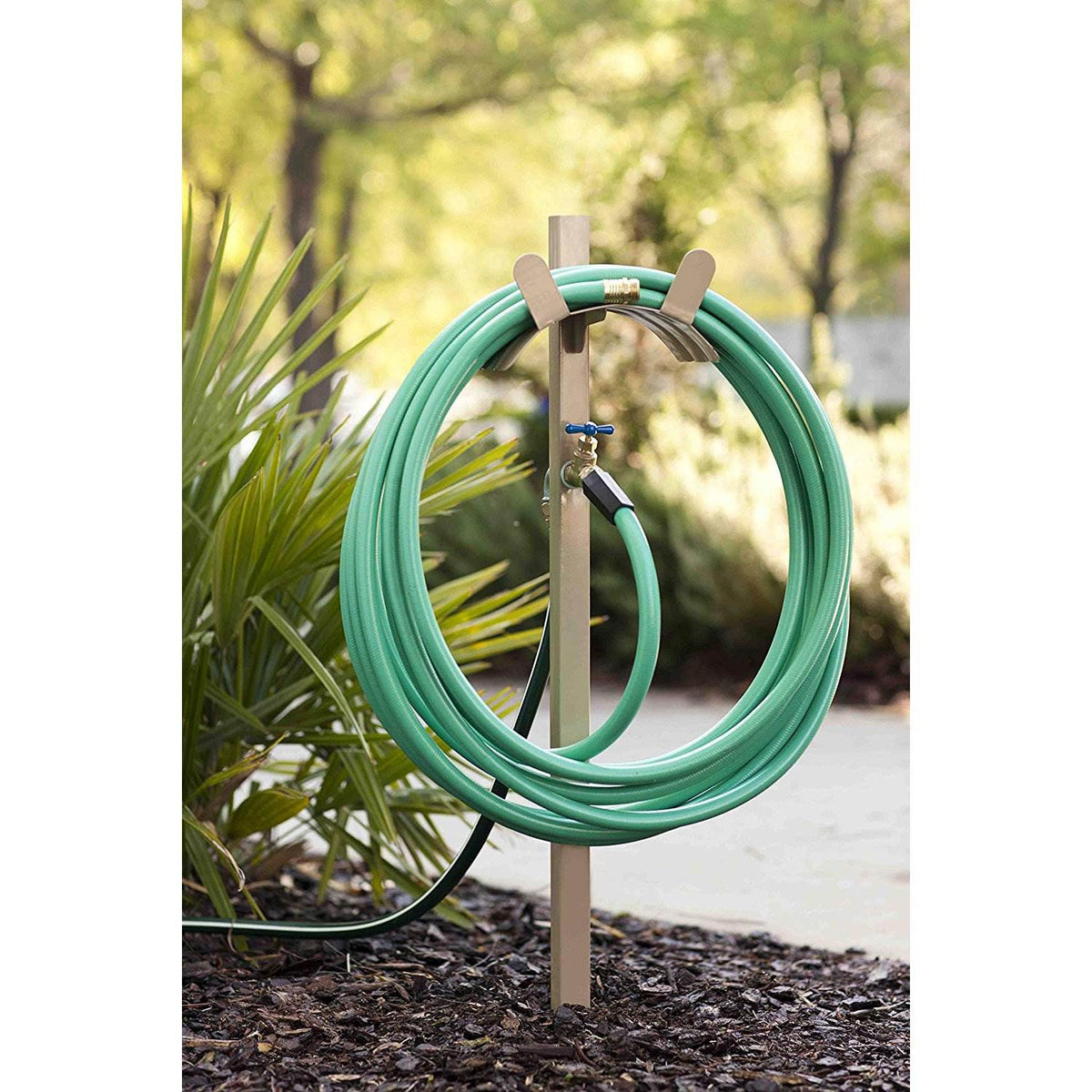 Liberty Garden Steel Freestanding Industrial Garden Water Hose Stand (Used)